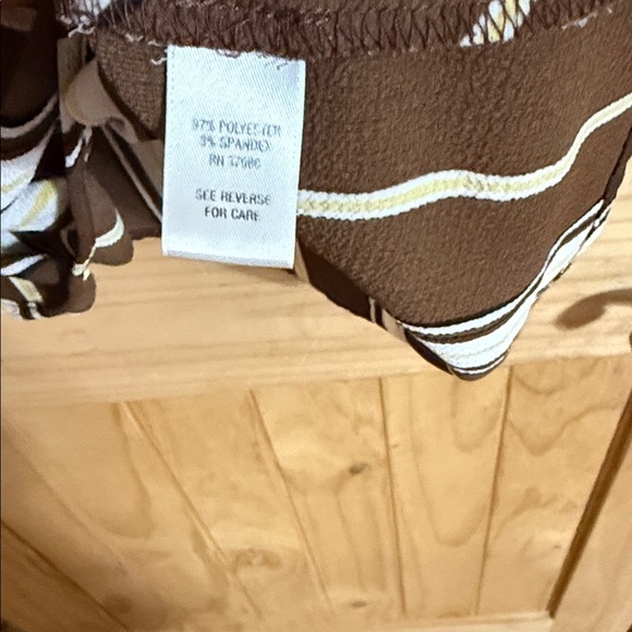 EST. 1946 Striped Brown Sleeveless Top - Picture 4 of 4